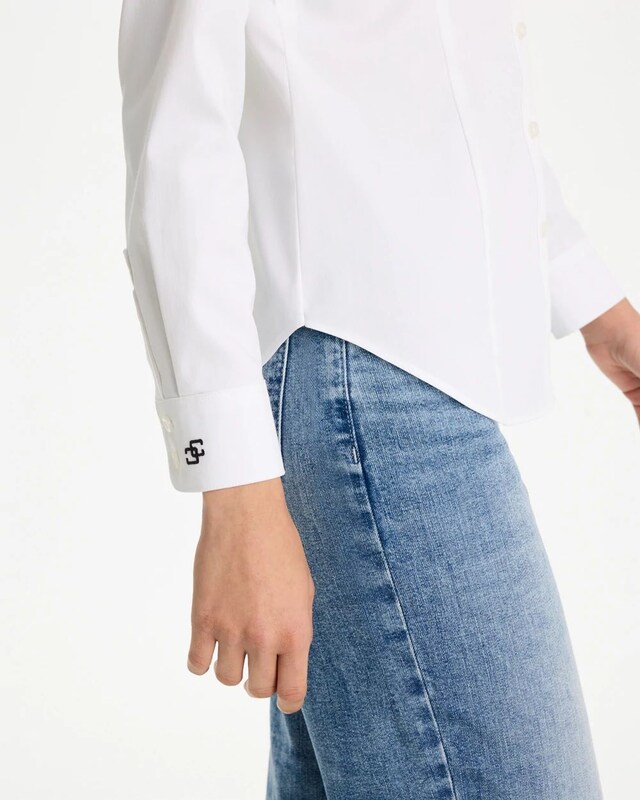 No Iron Fitted Stretch Shirt - image 4
